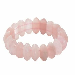 NWT, 324.00ctw Natural & Untreated Galilea Rose Quartz Beaded Stretch Bracelet